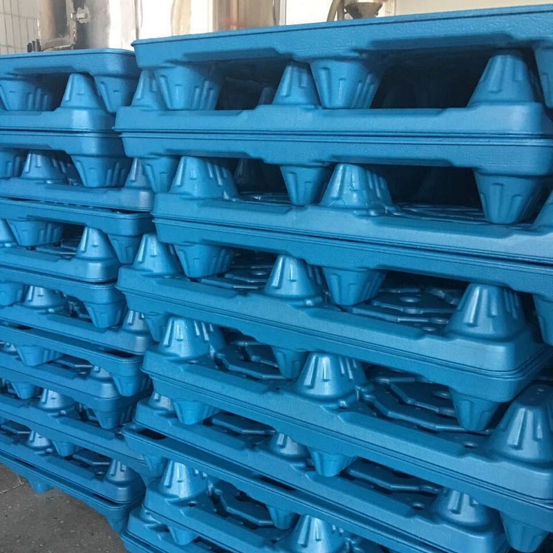 九脚吹塑塑料托盘 吹塑仓储防潮板卡板 叉车物流周转垫板栈板