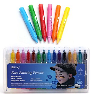 极速Lauva Paint for Kid Face Pencils Halloween Colors Kit