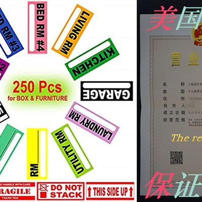 Cualfec Home Moving Labels Available for Furniture and Box C