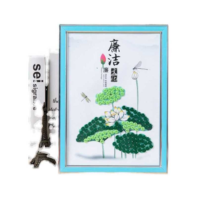 极速清正廉洁文化手工制作材料包作品diy儿童教育主题钮扣画半成