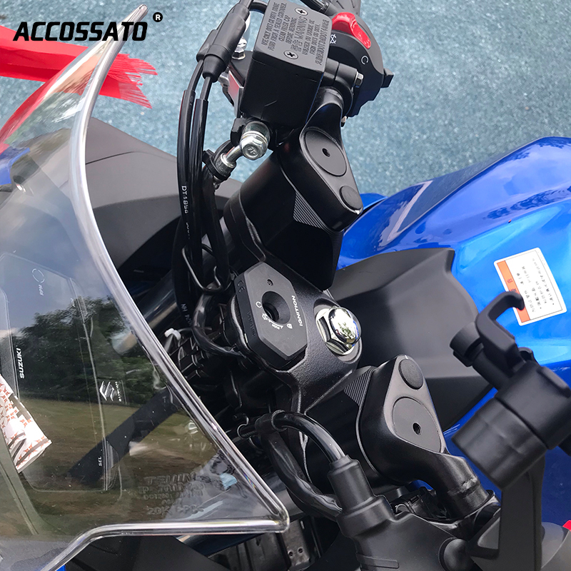 适用铃木GSX250R车把加高码GSX250改装配件方向把增高器手机支架