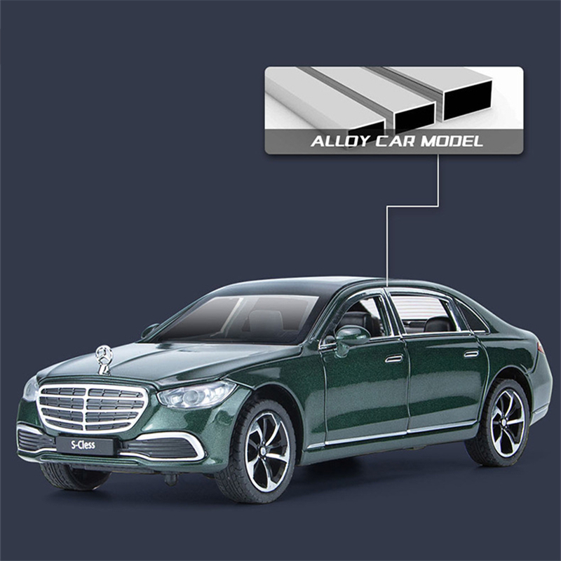 极速1:22 Maybach S400 Alloy Luxy Car Model Diecasts Metal Me