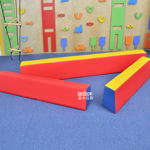 幼儿儿童早教体操感统平衡木软包独木桥 过河桥感统训练器材