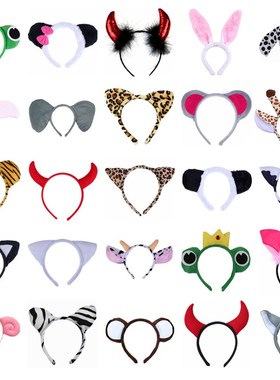 Ikat Kepala Telinga Hewan Hutan Lembut untuk Keperluan Pesta