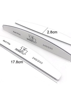 50 Pcs Professional Nail Files Sandpaper 80/100/150/180/240