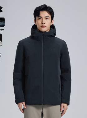 安德玛UA户外官方冬2025新款700FP保暖羽绒服防泼水透气鹅绒服男