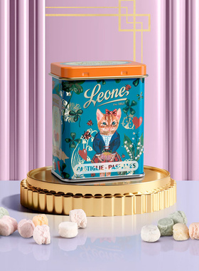 Leone蕾欧娜颗粒硬糖 娜塔莉款猫咪图案 香口糖学生党圣诞礼物