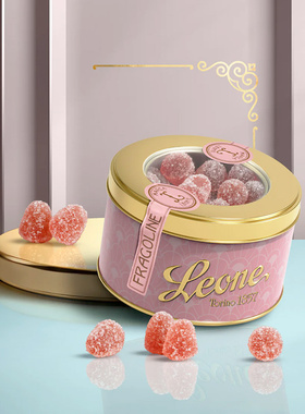 Leone蕾欧娜水果软糖进口复古礼盒 零食喜糖婚庆糖果罐装伴手礼