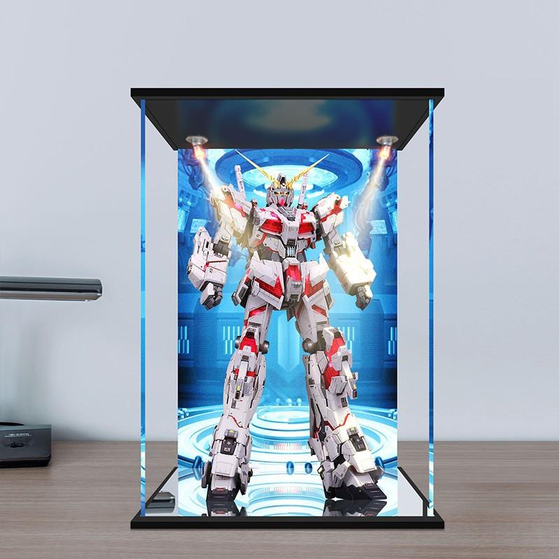 新款直销高达展示盒亚克力手办防尘罩PG1/60全系敢达强袭模型透明