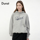 Dunst2025新品 中性简约复古字母刺绣贴布连帽卫衣UDTS5C118