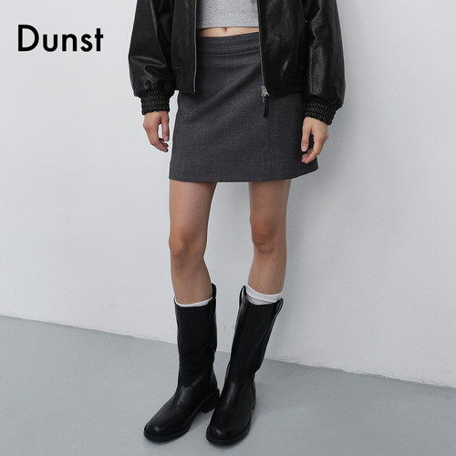 Dunst迷你半身裙高腰显瘦