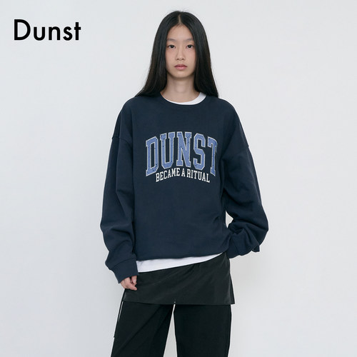Dunst2026秋季新品中性风经典拱形Logo宽松休闲圆领卫衣UDTS6C104