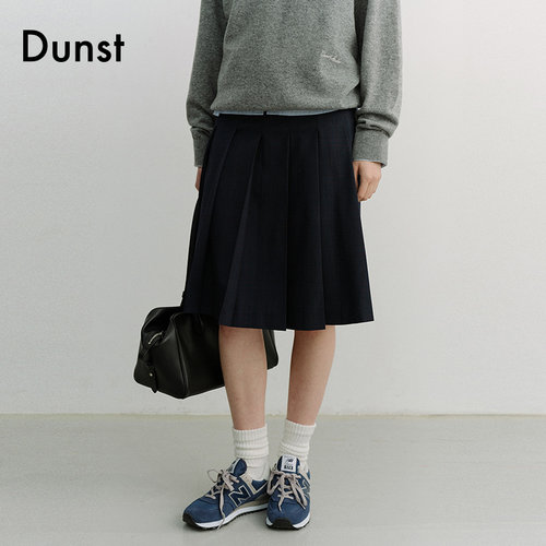 Dunst【嘟颖doyeong同款】2026春季半身裙女褶涧迷笛裙UDSK6A203
