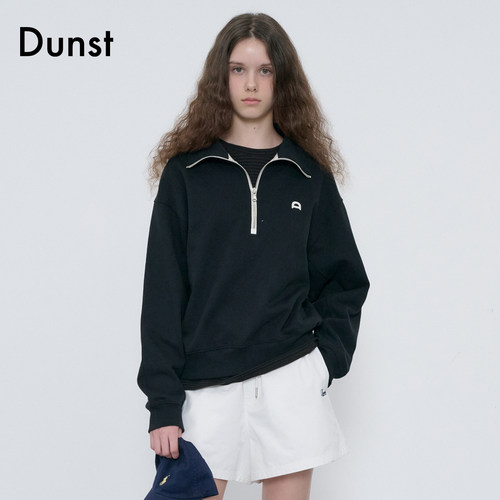 Dunst中性风半拉链卫衣