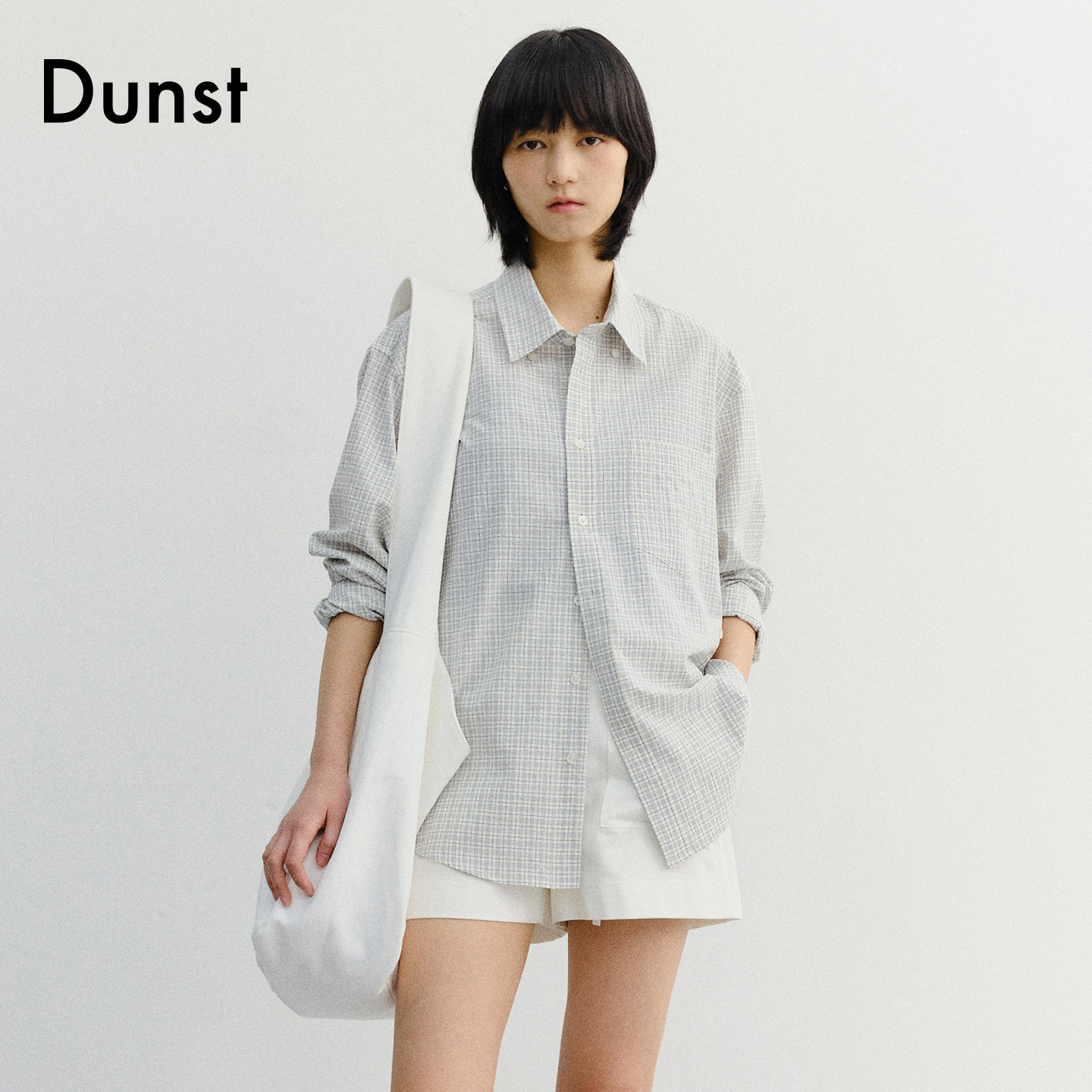 Dunst【允熙yunnnie同款】26夏季清爽泡泡纱纽扣领衬衫UDSH6B127