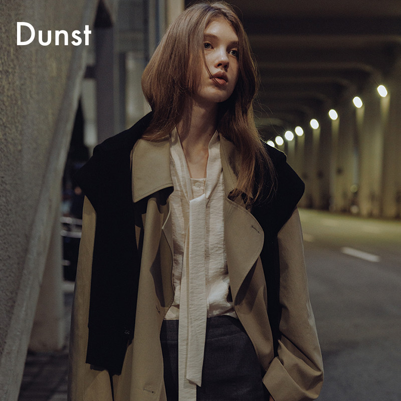 Dunst【肉团夫斯基同款】中性时尚双排扣长款风衣外套UDTR5C101,女装/女士精品,风衣,淘宝优惠券,粉丝福利购,淘宝优惠卷