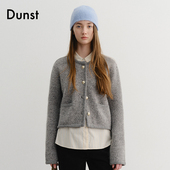 Dunst2025冬季 无领针织夹克外套UDJA5D221 精致短款 新品 女士时尚