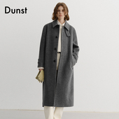 中性风时尚 Dunst2025冬季 新品 三粒扣束腰羊毛大衣外套UDCO5D123