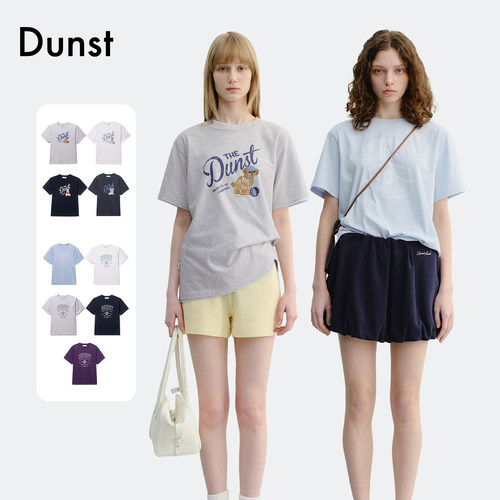 Dunst韩系时尚墨镜小狗/拱形丘比特T恤男女同款