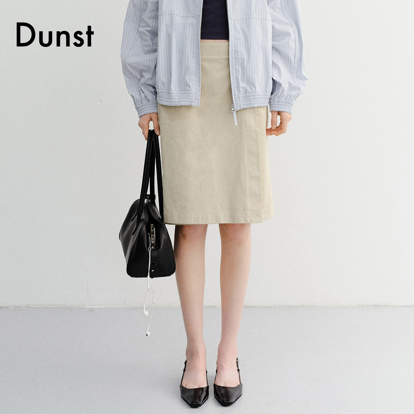 Dunst【智柚zeee.u同款】26夏季女90年代复古经典迷笛裙UDSK6B226