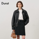 Dunst2025秋款 中性机能风时尚 百搭翻领羊皮短夹克外套UDJU4C102