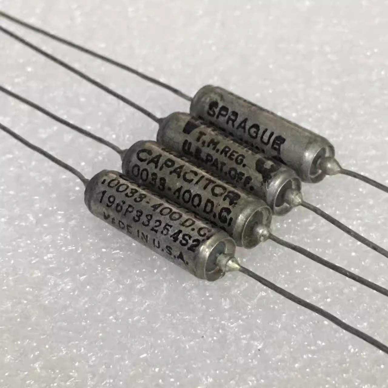 全新美国SPRAGUE VQ 0.0033UF 400V 胆机音频耦合铜壳油浸电容