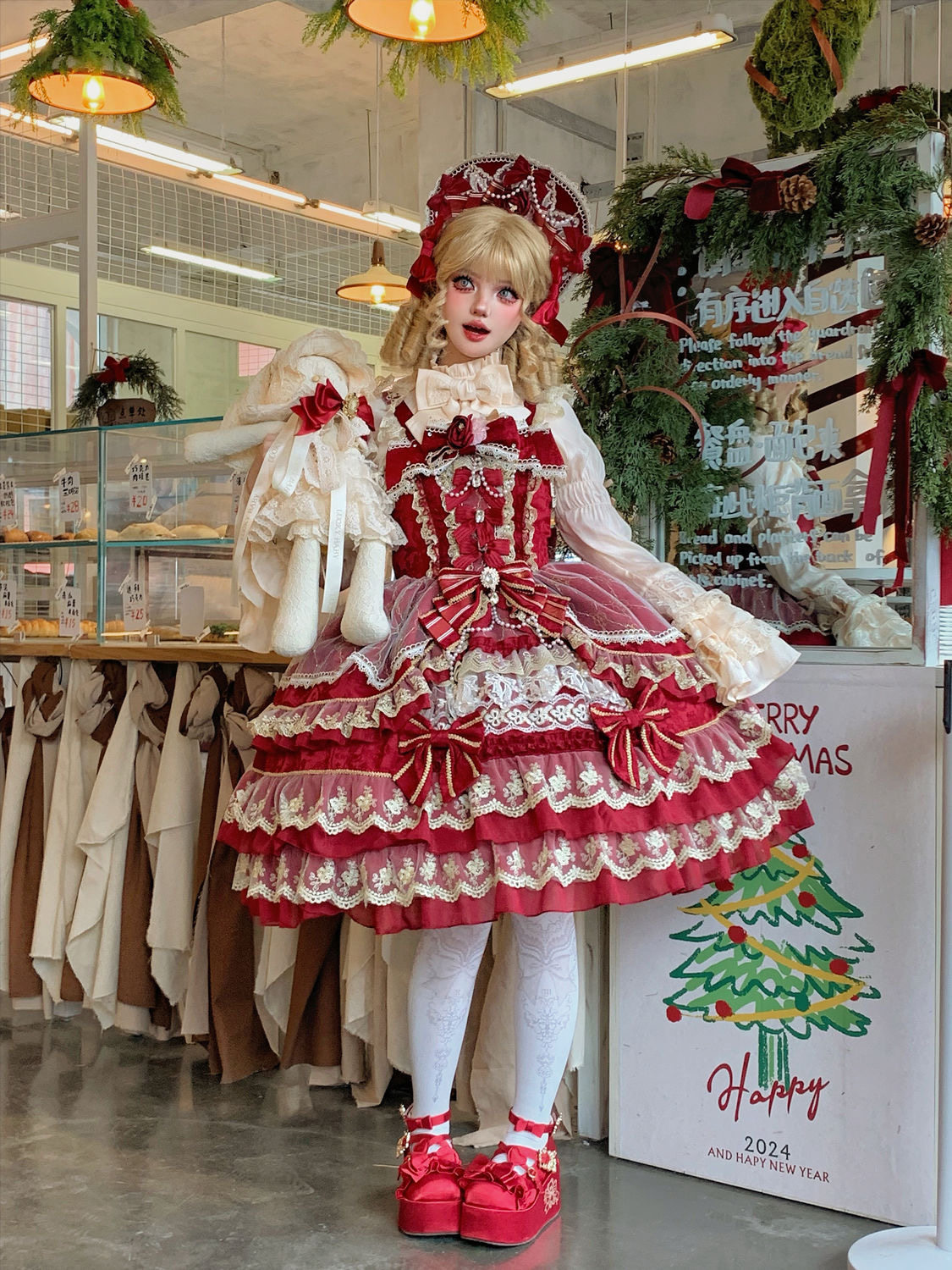 thumbnail for [Jewel Crown] Han Mushroom Cool ~ Original Design Lolita Dress Doll Sense jsk Slip Dress Spot