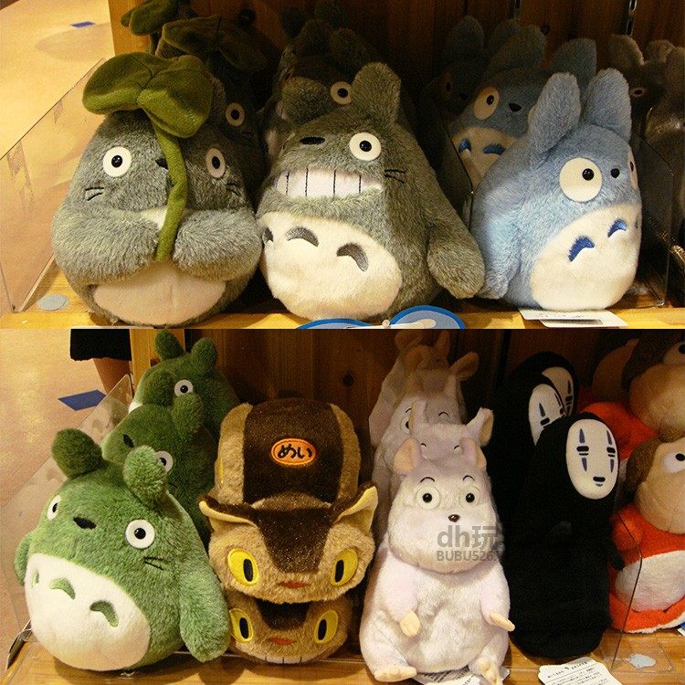 龙猫玩偶毛绒玩具公仔娃娃沙包举荷叶微笑可爱礼品日本宫崎骏代购