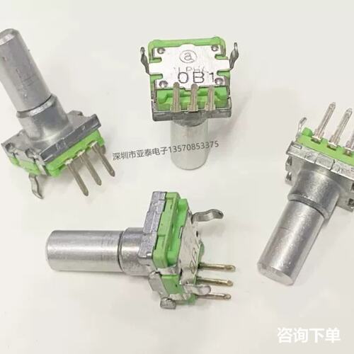 台湾艾华ALPHA编码器EC11旋转编码电位器3脚不带开关3