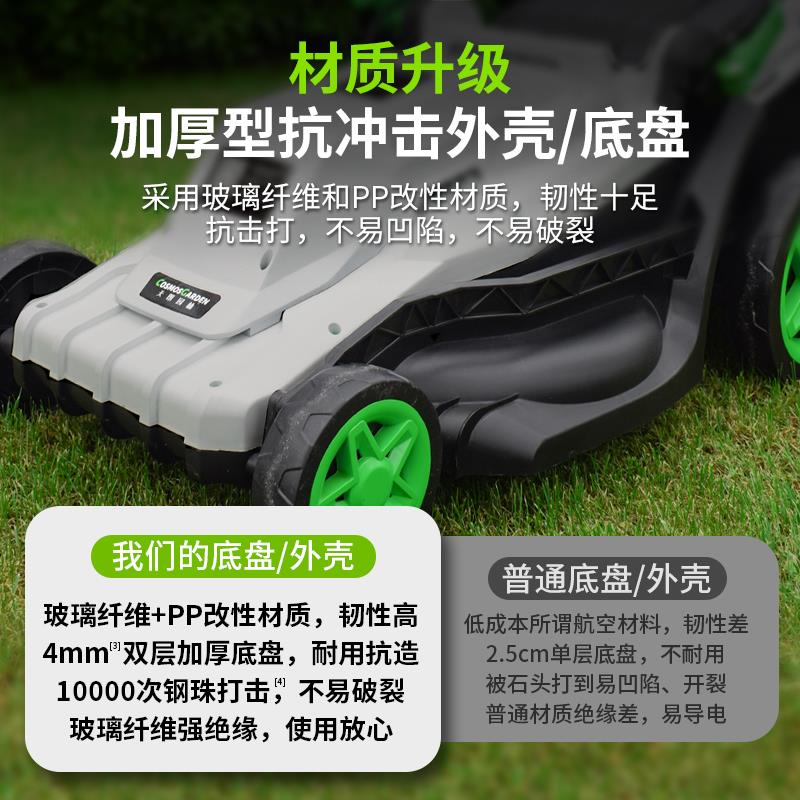 手推式草坪修剪机割草机小型家用天朗除推厚草插电电动草坪剪草机