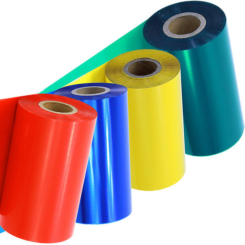 彩色混合基碳带60 70 80 90 100 110mm*300米m条码打印机不干胶铜