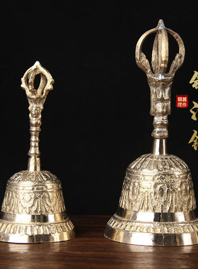 铜手摇法铃摆件 铜法铃 铜手摇铃 铜铃铛