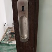 铝合金移门锁老式 卫生间阳台门吊趟门锁厨房厕所隐形钩锁推拉门锁