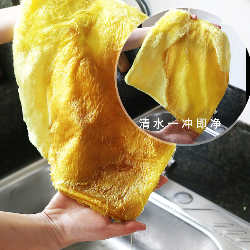 节节清厨房洗碗巾魔术巾清洁抹布不易沾油去油不掉毛竹纤维