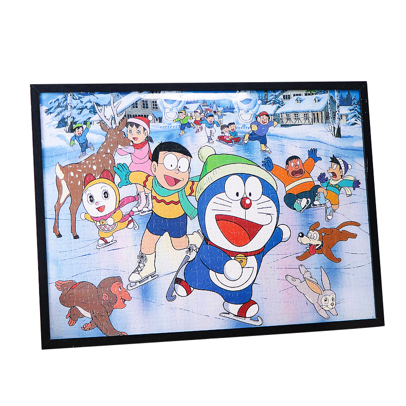 拼图裱框7050厘米画框1000片相框500片裱框挂墙大尺寸黑白框架