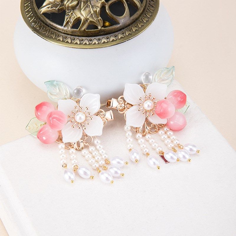 女童汉服古装发饰发夹小女孩古风项链手链耳环配饰女宝宝发箍头饰