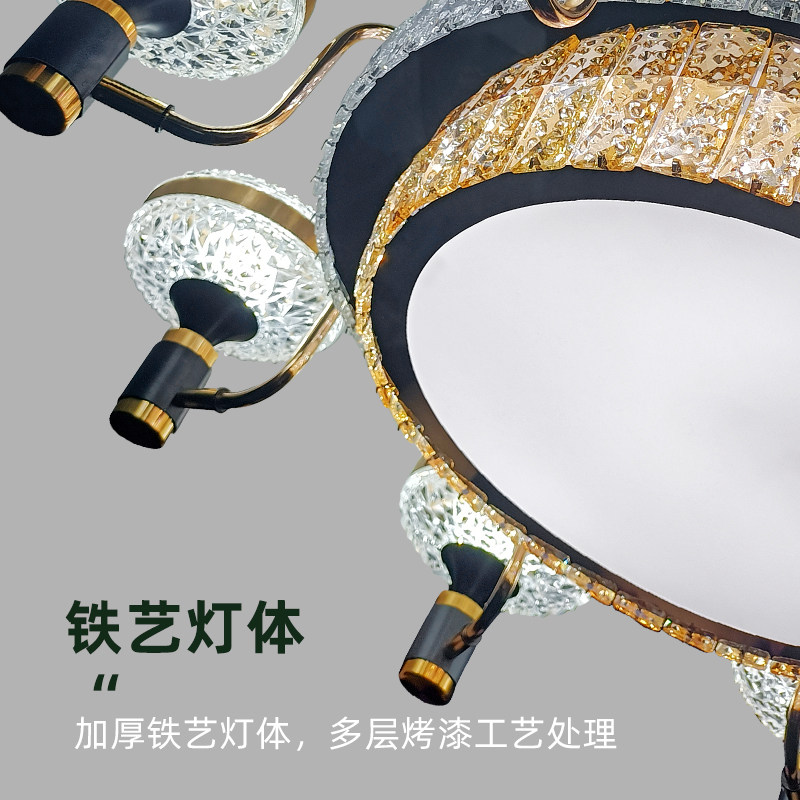 水晶智能变频卧室餐厅隐形吸顶吊扇灯客厅大风力静音带灯风扇吊灯,家装灯饰光源,客厅吊灯,淘宝优惠券,粉丝福利购,淘宝优惠卷