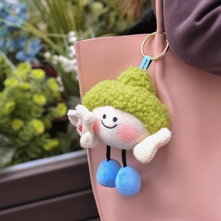 龙门石窟景区耶耶佛毛绒公仔背包挂钥匙扣挂件可爱玩偶生日礼物