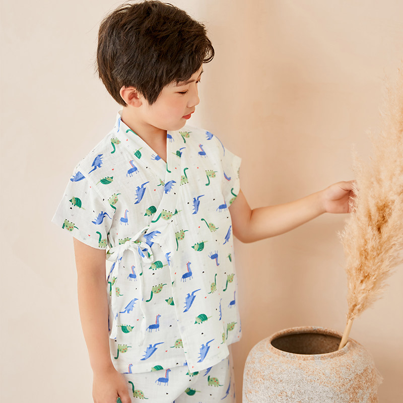 宝宝家居服纯棉日式和服卡通纱布儿童睡衣套装男童短袖短裤夏薄款,童装/婴儿装/亲子装,家居服套装,淘宝优惠券,粉丝福利购,淘宝优惠卷