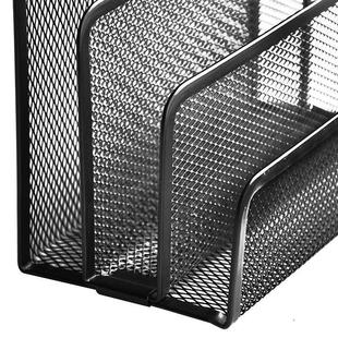 桌面文件座金属信笺架/分栏信封格/面单文件栏/文件收纳层架