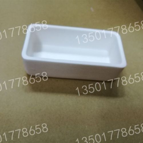 刚玉坩埚60*30*20方形坩埚陶瓷方舟刚玉方舟氧化铝坩埚耐温1600度
