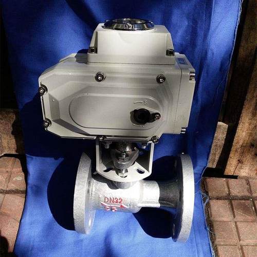 电动法兰球阀高温一体式水阀蒸汽油Q941M-16C气动调节铸钢不锈钢