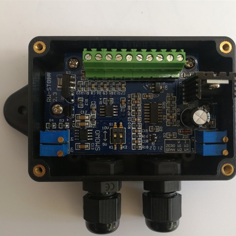 RW-ST01A称重感测器变送器PLC 0-5v0-10V4-20mA测力讯号放大转换