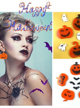 极速22pcs/Set Halloween Ghost Pumpkin Resin Molds Kit DIY