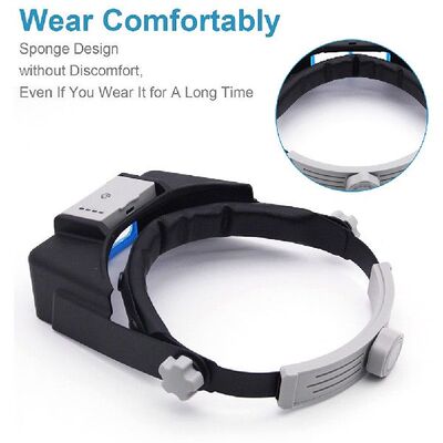 Headband Magnifier 15X 2X 25X 35X Loupe Head Magnifying