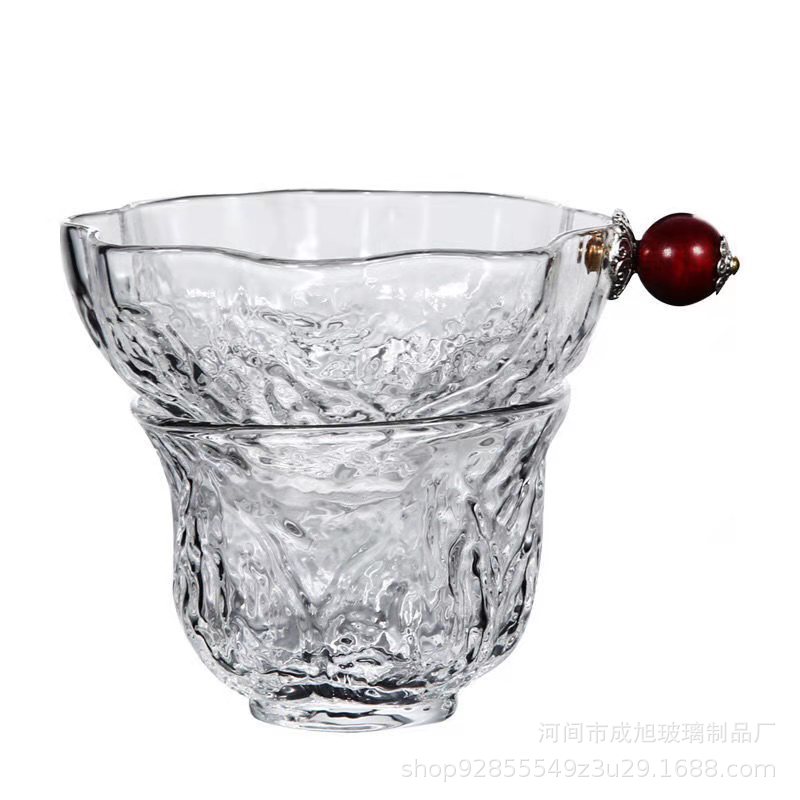 玻璃茶漏茶叶过滤网超细漏斗公道杯茶隔泡茶功夫茶具配件高档滤茶