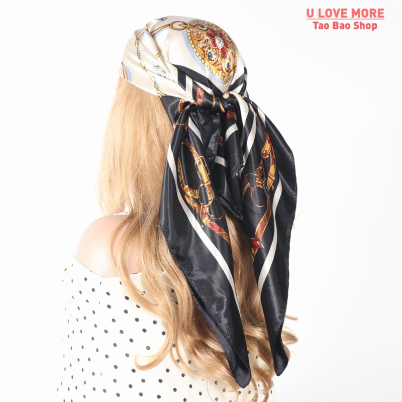 2023 Head Scarf Women Luxury Fashion Hair Beautiful Scarf