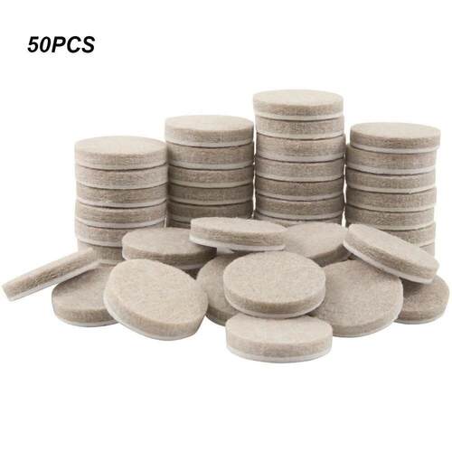 极速.50pcs Round Thicker Felt Furniture Pads 20mm 30mm Thick