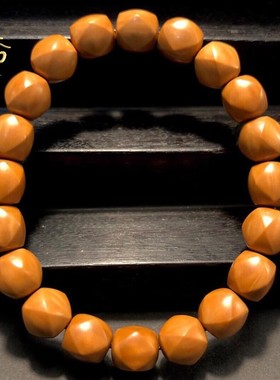 唐八棱猴头手串雕刻核雕手链野生文玩小核桃非桃核橄榄核光珠