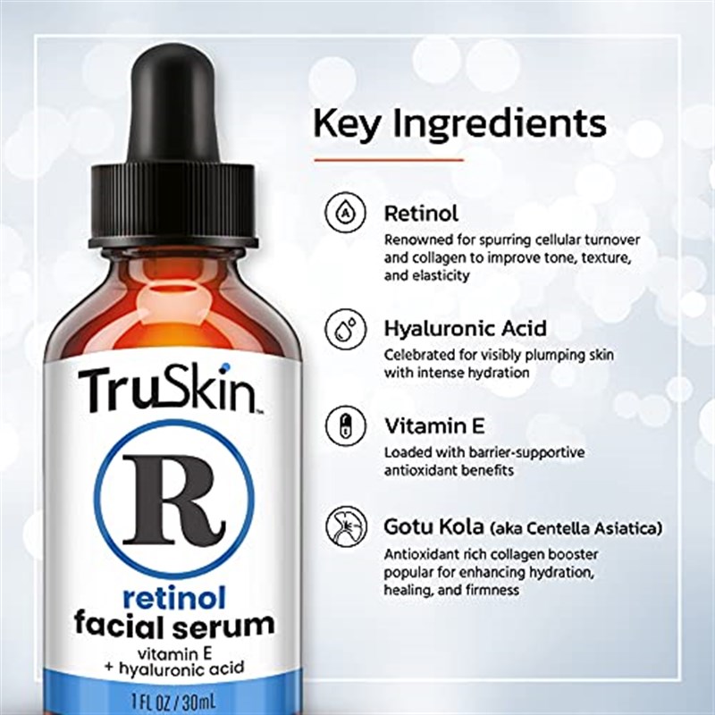 TruSkin Retinol Serum for Wrinkles & Fine Lines with Organic